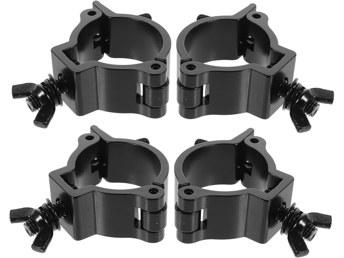 Juego De 4 Ganchos Ligeros De Aleación De Aluminio Anodizado Negro, Abrazaderas De Fijación Con Junta Tórica Para Estructuras.