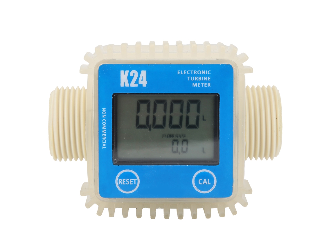Medidor De Flujo Turbina Digital K24 Para Combustible Bombas Químicos Gasolina 1 Pulgada