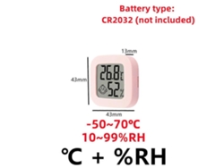 Mini termómetro e higrómetro digital LCD con sensor para medir la temperatura y la humedad en interiores y estación meteorológica. Nostalgia88
