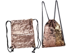 Bolsa de viaje con cordón y lentejuelas, bolsa deportiva brillante para playa y baile al aire libre. Gokoco