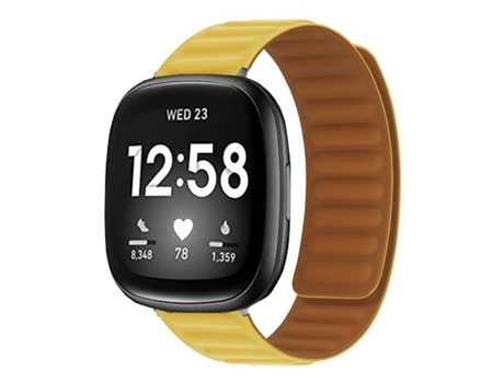 Correa Magnética para Fitbit by Google Versa 2 Amarillo