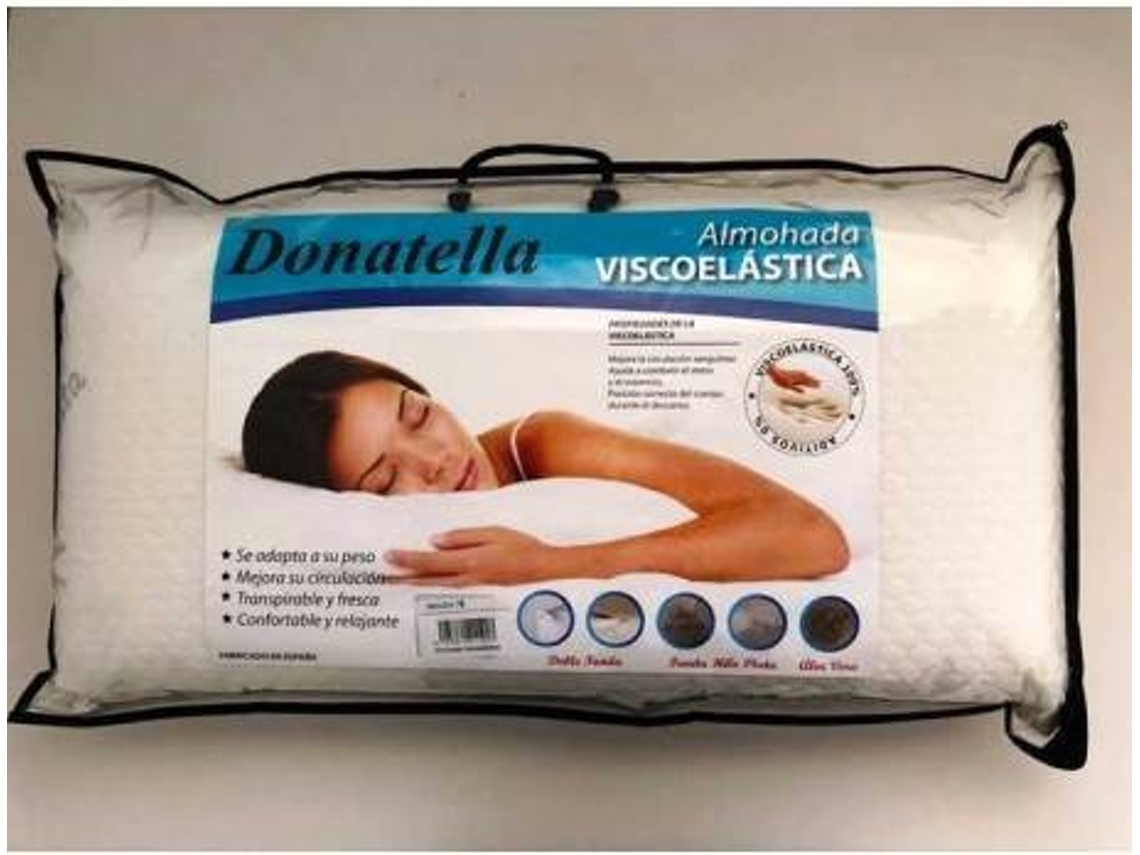 Almohada Visco-Aloe, Tejido Aloe Vera, Doble Funda. Unico 150 cm