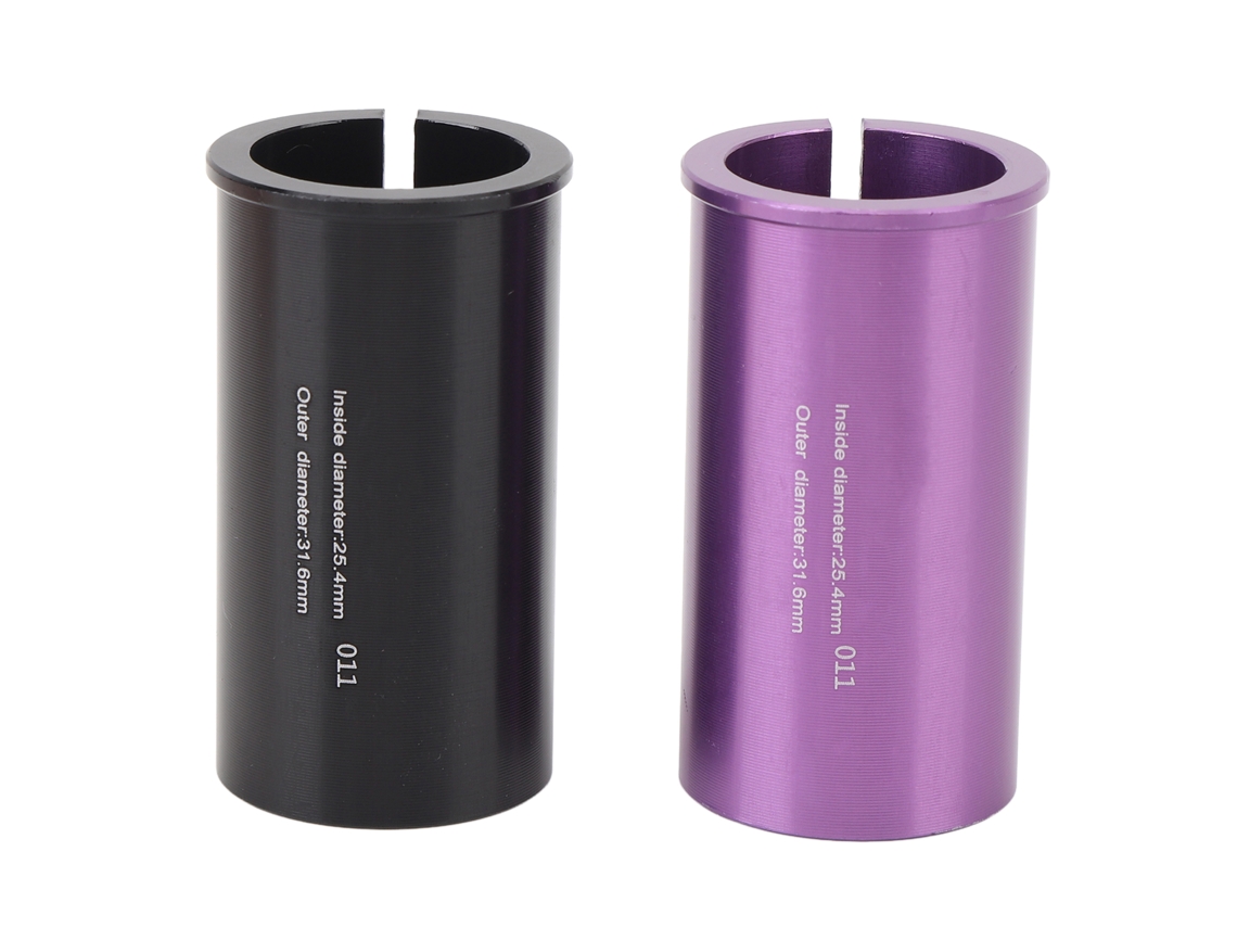 Adaptador De Tija De Sillín De Aluminio Cnc De 25,4-31,6 Mm Para Bicicleta Con Revestimiento Texturizado.