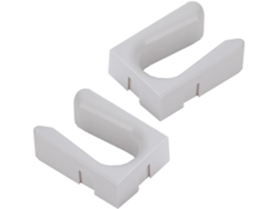 Juego 2 Zapateros Colgantes Plástico Blanco Botas Diseño Resistente Práctico Instalación Necesidad Taladrar