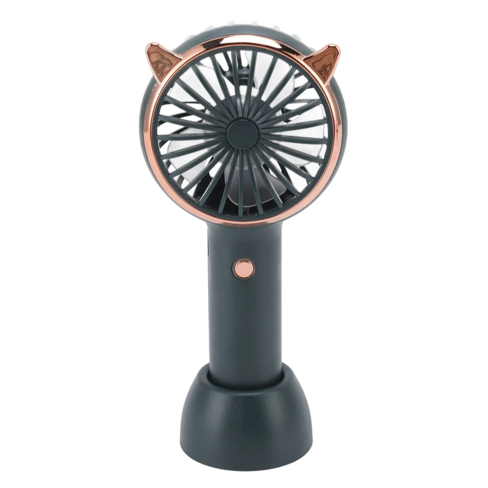 Ventilador De Mano (verde Claro), Tres Velocidades De Viento, Carga Usb.