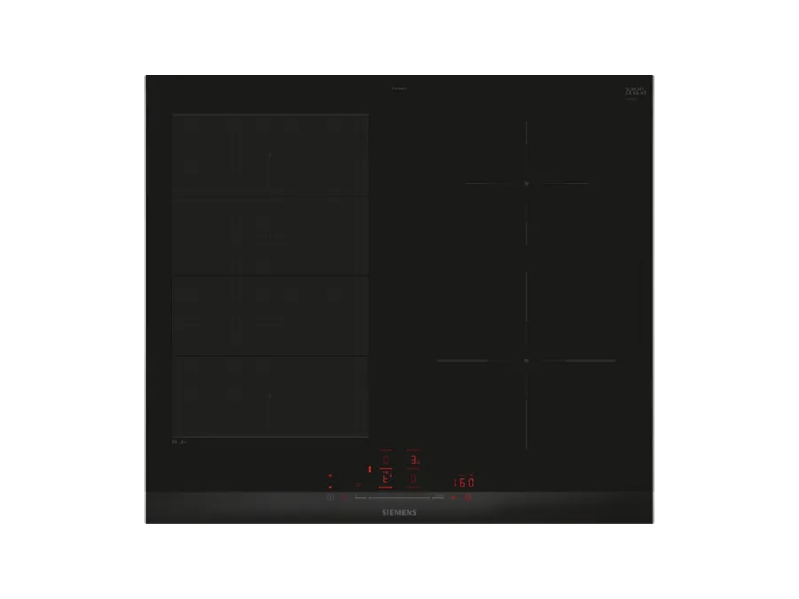 iQ700 EX675HEC1E hobs Negro Integrado 60 cm Con placa de inducción 4 zona(s) SIEMENS