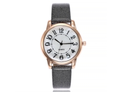 Reloj De Pulsera De Cuarzo De Moda Para Mujer Zhoulianfa Con Correa De Cuero Sintético Plateado.