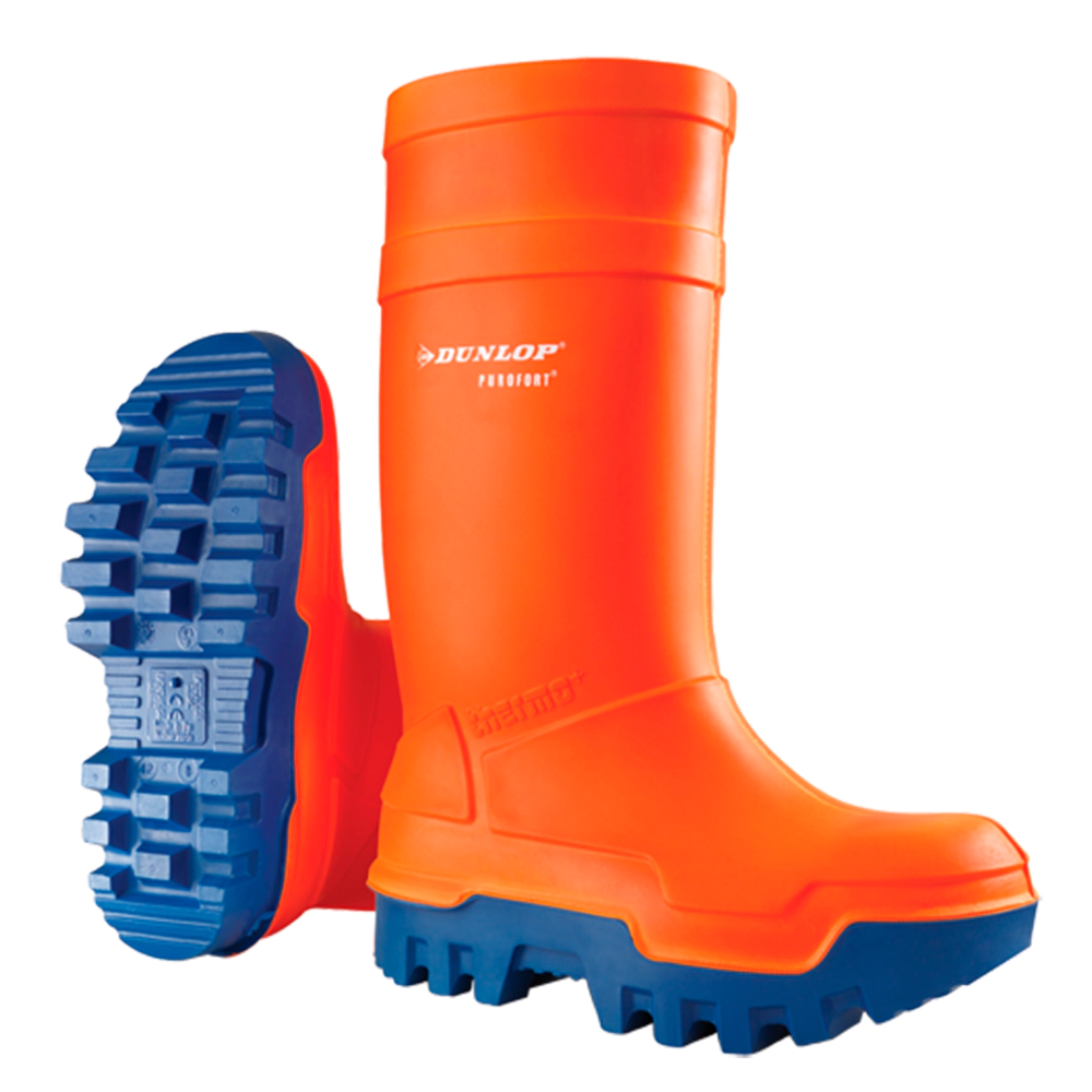 DUNLOP Purofort Thermo Botas de agua impermeables de seguridad completa naranja