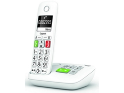 Teléfono inalámbrico Dect blanco con contestador E290A