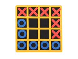 Jogo De Tic Tac Toe Portátil Em Eva Mini Tabuleiro Xo Peças De Xadrez Brinquedo Educativo Infantil