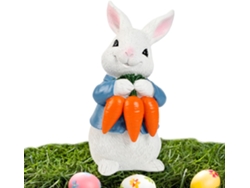 Estatua De Jardín: Linda Decoración De Pascua Hecha De Resina, Para Uso Exterior, Para Días Festivos, Fiestas, Césped,