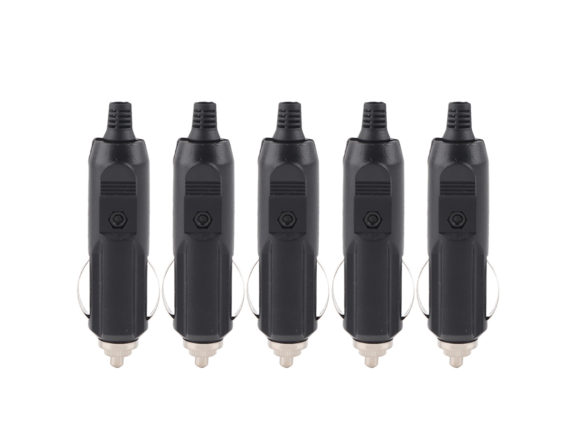 5 Conectores De Enchufe Diy Para Toma De Mechero De Coche, Macho, 12v 24v 5a Con Luz Indicadora