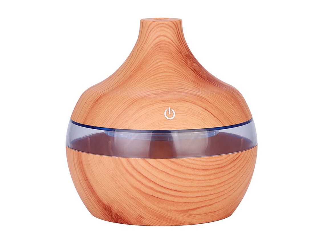 Usb White Wood Grain Humidifier Difusor de Óleos Essenciais Aromaterapia GERTIZ