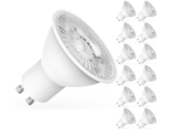 Bombillas Led Gu10 — 5w (equivalente A 50w) — 450 Lúmenes — Blanco Neutro 4000k — Iluminación De Bajo Consumo, Paquete De 12