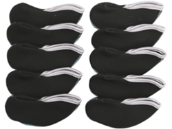 Fundas protectoras para cabezas de palos de golf, 10 unidades, con ventana | Sin marca