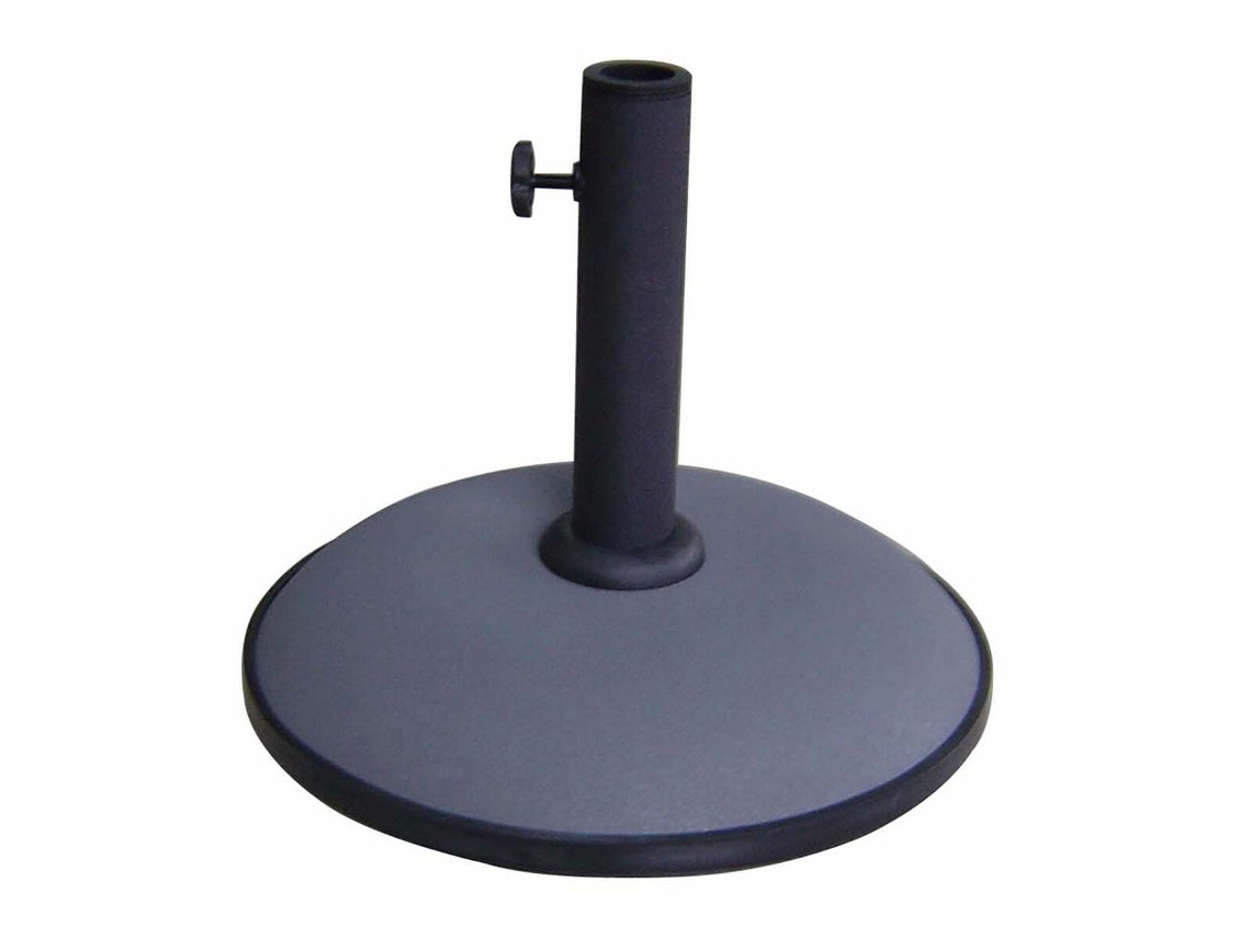 Base de sombrilla redonda Marbueno 36x29,5 cm 11 kg gris para jardín, piscina y terraza