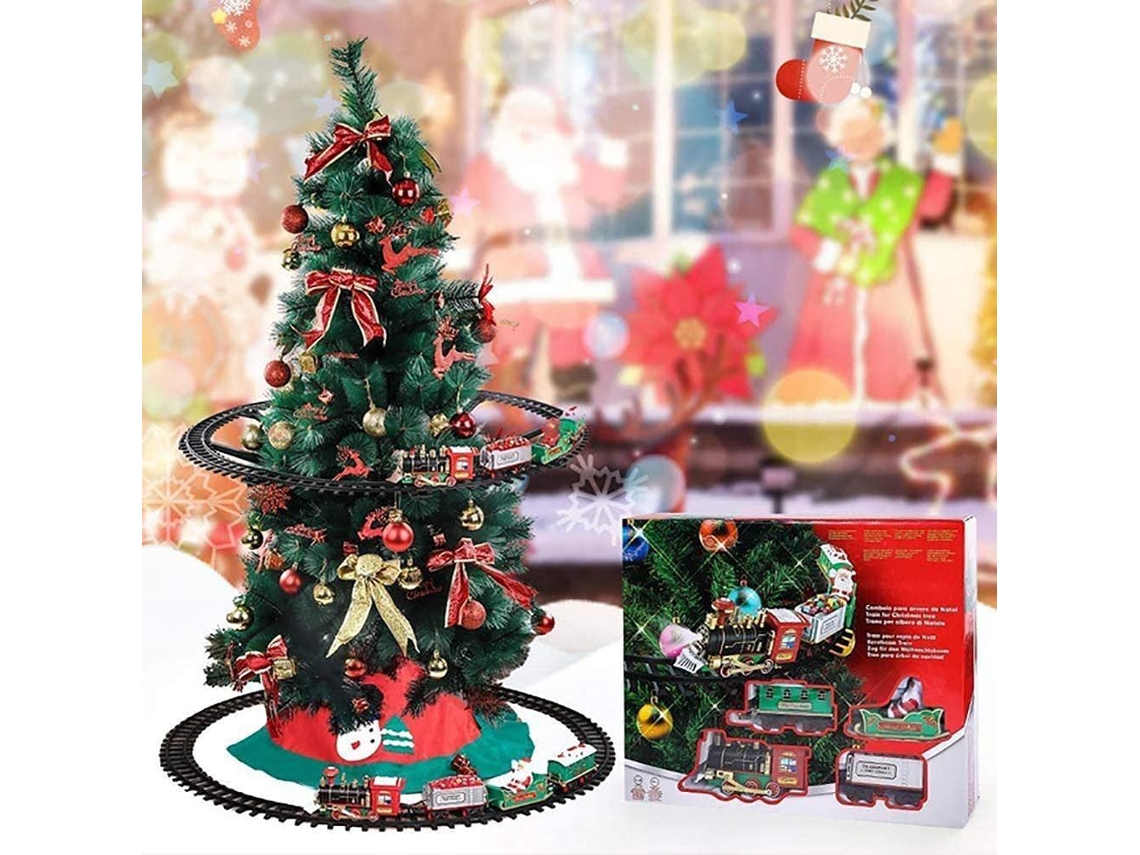 Set De Tren De Navidad Con Sonidos Y Luces Tren Eléctrico Juguete Tren Mini Para Decoración Navideña Y Hogar