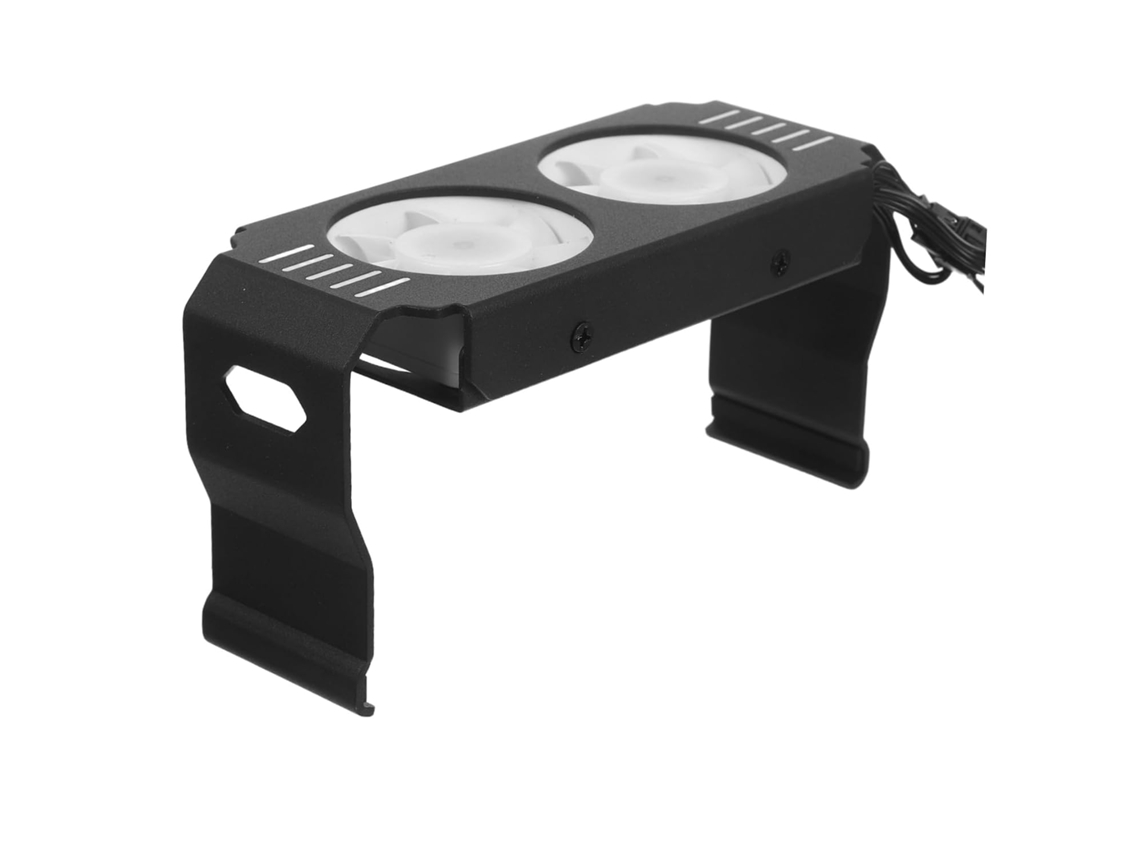 Enfriador de RAM Gokoco ARGB con disipador de calor y ventilador PWM para juegos de PC, con control de temperatura.