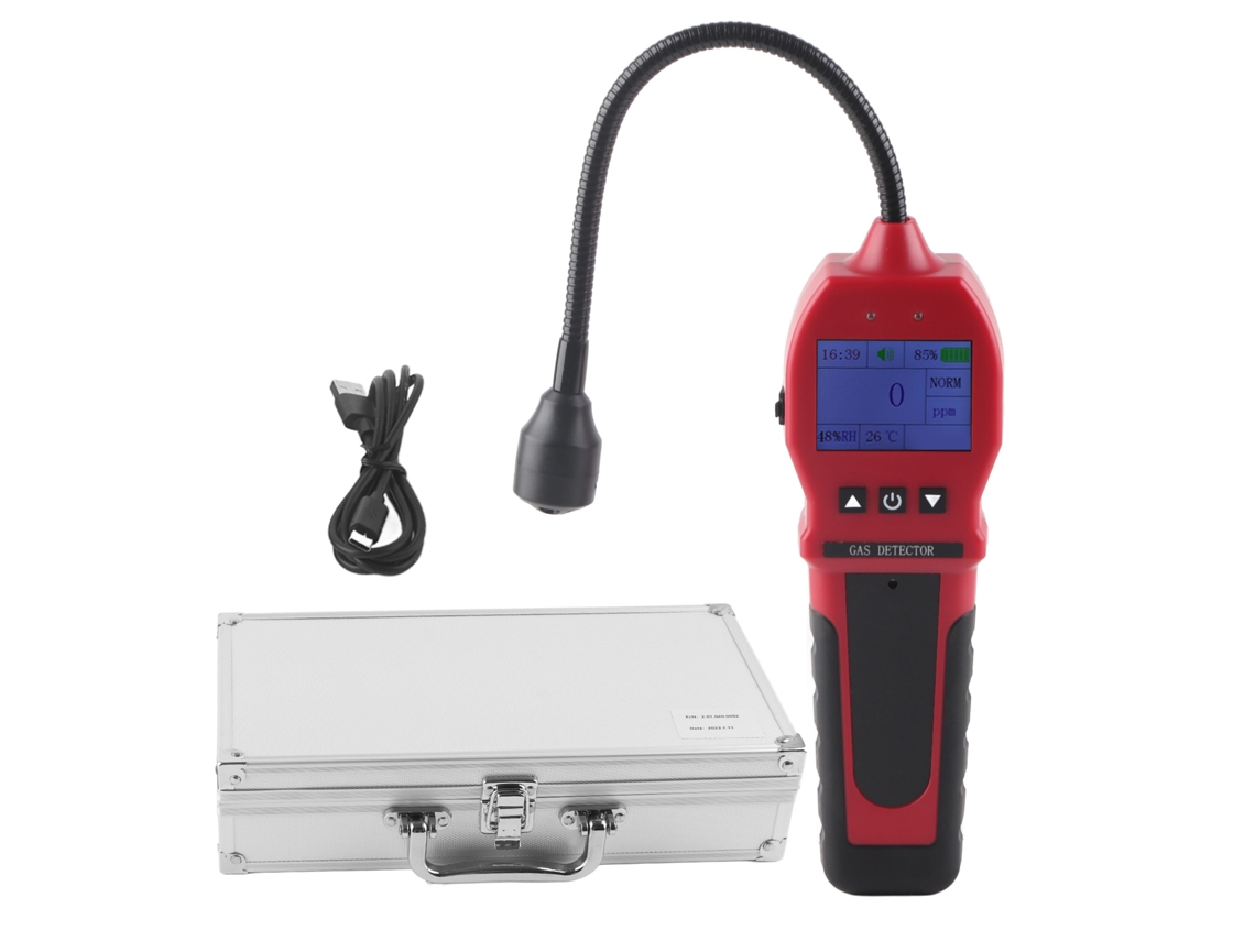 Detector portátil de fugas de gas combustible USB 5V con pantalla a color y alarma visual y sonora Otros