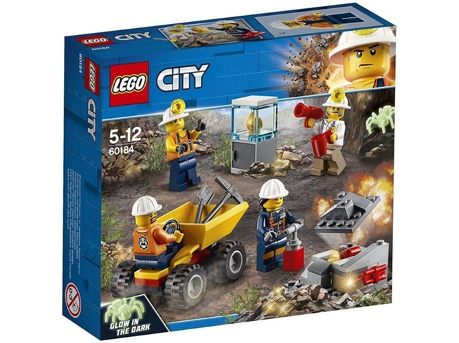 LEGO City: Equipo de minería - 60184 (Edad Mínima: 5 - 82 Piezas)