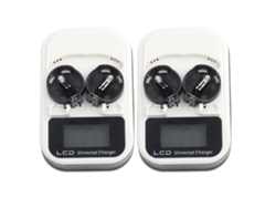 Cargador recargable con pantalla LCD para pilas de botón Lir2016 Lir2025 Lir2032 (2 unidades)