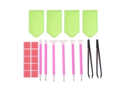 SZSMART  Conjunto DIY  5D Ferramentas de Pintura de Diamante Kits de Acessórios Caixa de Armazenamento de Pontos de Bordado (H)