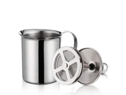 Espumador de leche manual de acero inoxidable 400 ml Mdug