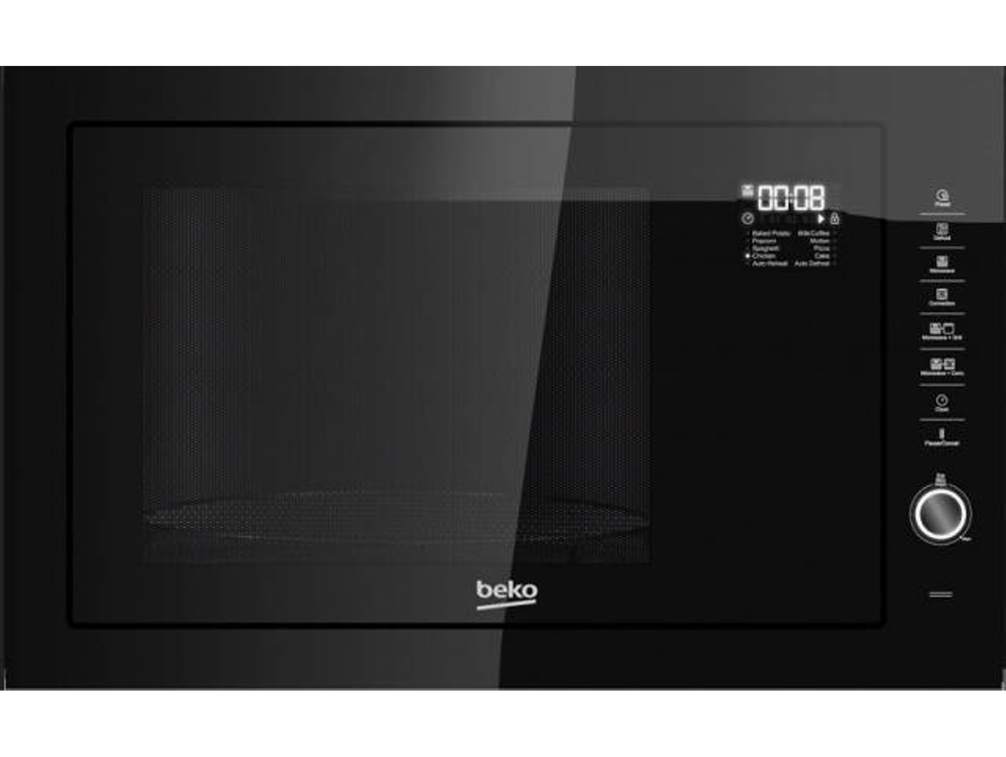 Microondas Integrable BEKO MGB 25333 BG (25 L - Con grill - Negro)