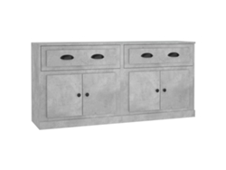 Juego de 2 aparadores derivados de madera gris cemento MAISON EXCLUSIVE (95x95x45 cm)