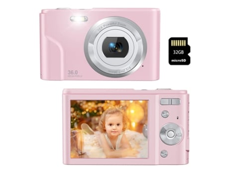 Cámara fotos digital infantil compacta LKC DC311AF Nivel de entrada Regalo de cámara para estudiantes niños 48MP HD resolución Pantalla de 2,4 pulg...