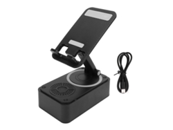 Soporte Para Teléfono Bluetooth Giratorio De 360 Grados Con Altavoz, Antideslizante, Para El Hogar Y Los Viajes.