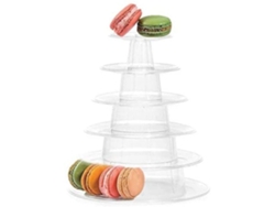 Soporte para tartas con 6 estantes, torre para macarons, postres y dulces, ideal para bodas y fiestas