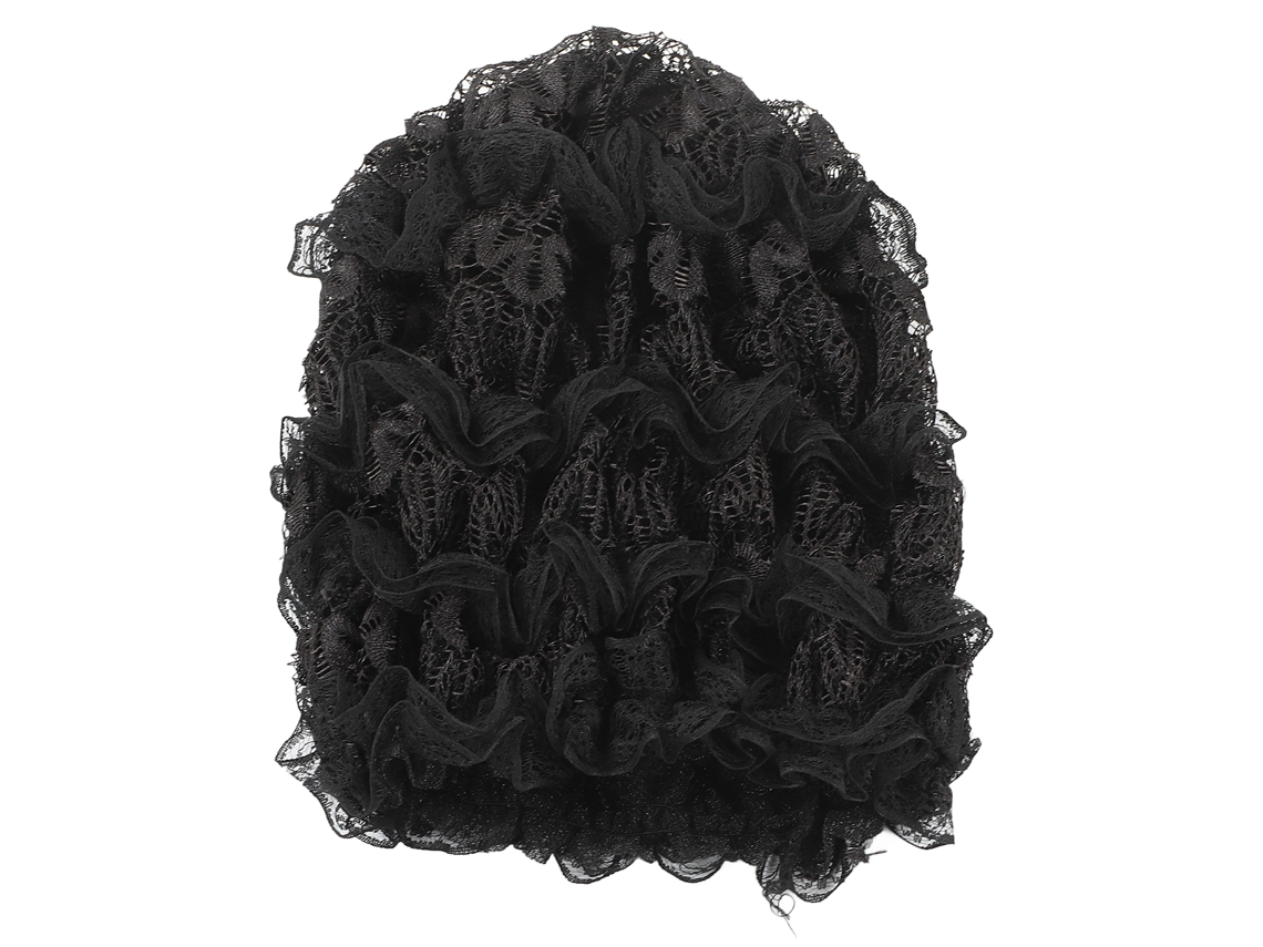Gorro Turbante Musulmán, Ligero, Transpirable, De Malla Elástica, Diseño Clásico Retro, Negro.