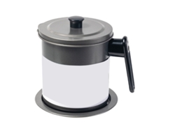 Recipiente Para Grasa Con Colador Fino Para Guardar Aceite De Cocina Frito De Carne