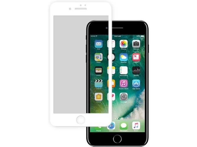 Protector de Cristal Templado iPhone 7 Plus, 8 Plus WEPHONE ACCESORIOS Completo Blanco
