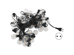 2026-cinta De Luces Led G40 50 Bombillas Ip45 Impermeable Para Jardín Patio Balcón Decoración Luz Blanca Cálida Enchufe Eu 220v