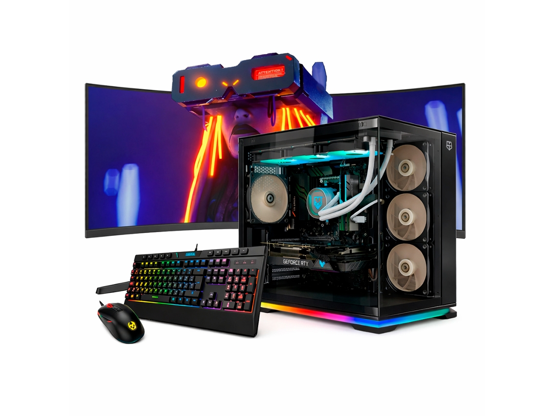 Neo-pc Gaming Intel I7 14700kf / Rtx 5070 / 16gb Ram / 1tb Ssd / Windows 11 Pro / Monitor Curvo 34” Qhd 165hz / Galaxy Negro