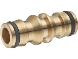 Conector de Latón para Manguera de Riego con Unión Doble Automática AROZ