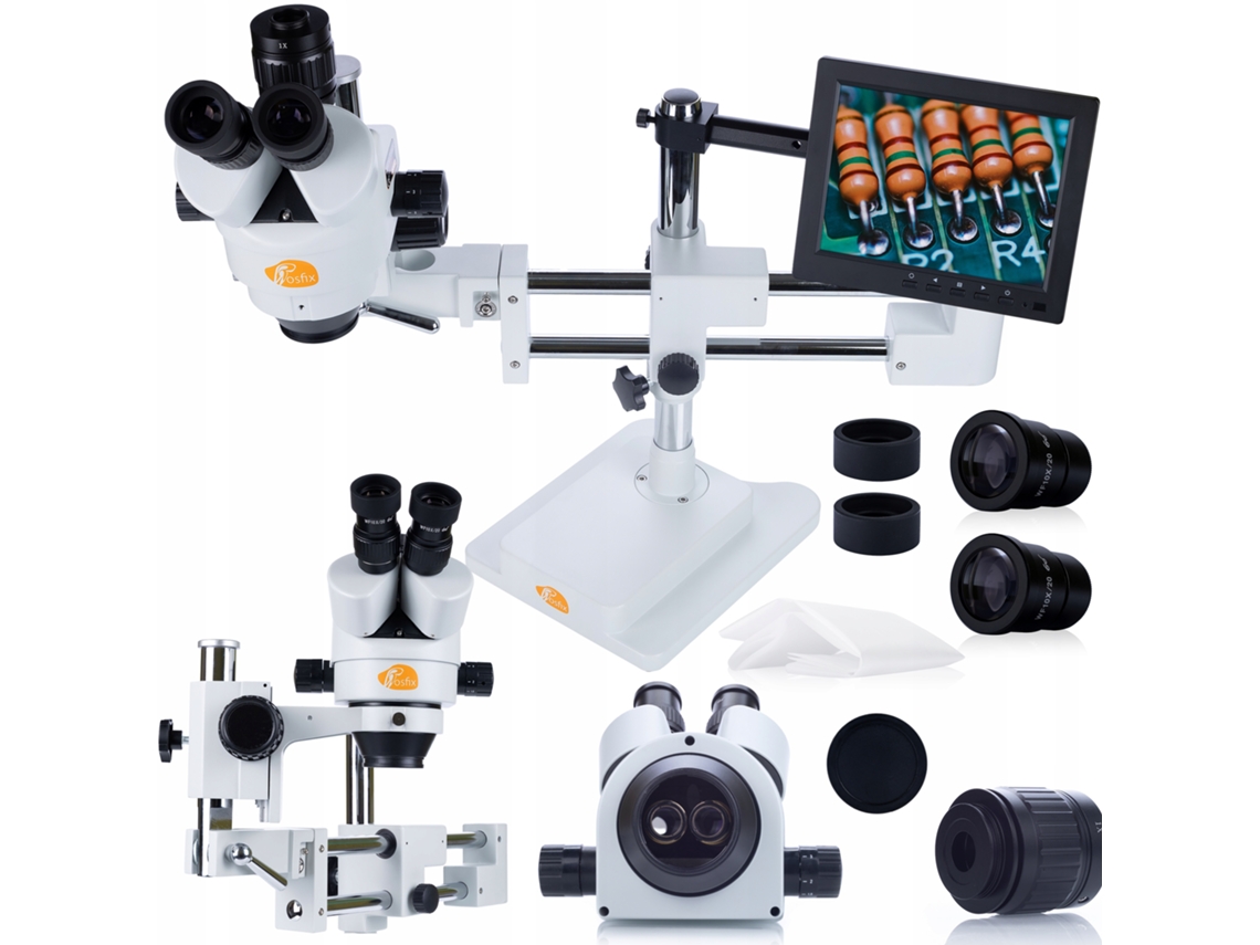 Microscopio trinocular Jupiter Pro MSJP-T-SDMS1 – Alta precisión | Pantalla de 8'' | Conjunto completo