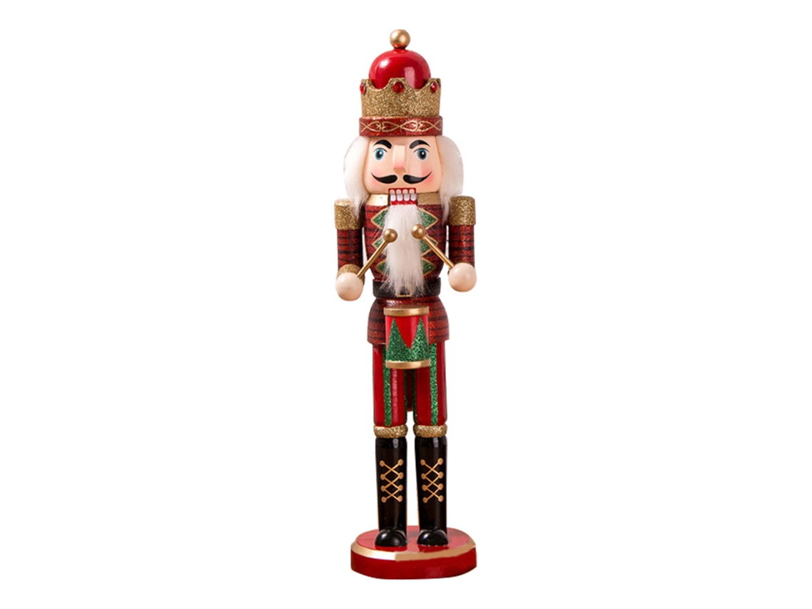 Adorno de soldado de cáscara de nogal de 38 cm para Navidad