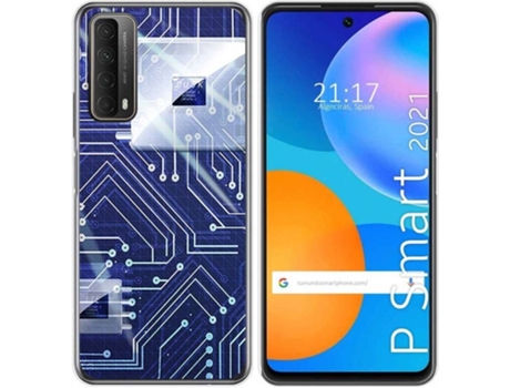 Carcasa Huawei P Smart 2021 TUMUNDOSMARTPHONE Circuito Multicolor