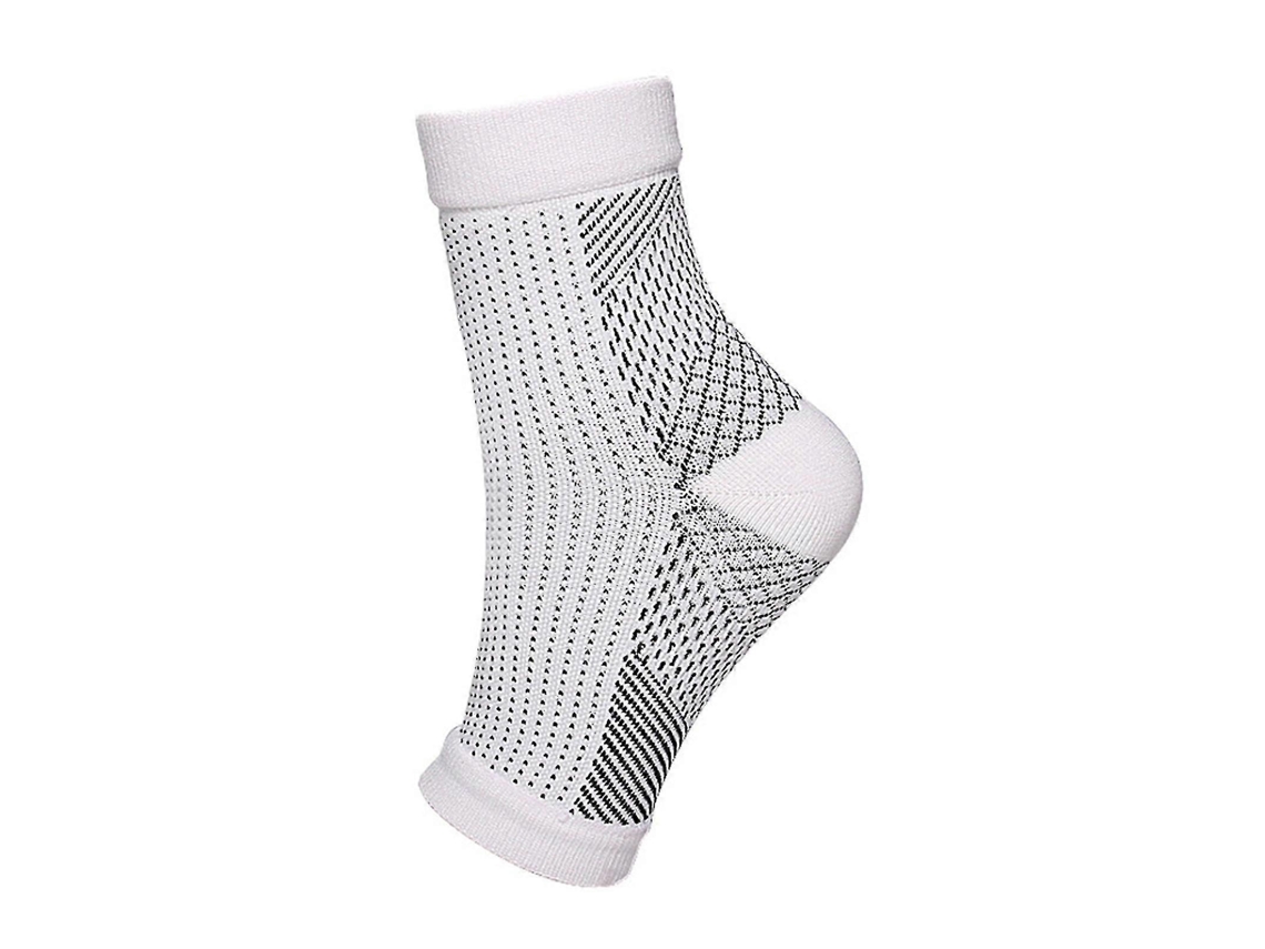 Calcetas De Compresión Para Neuropatía Soothesocks Alivio Del Dolor De Talón Y Arco Mejora La Circulación L-xl Blanco