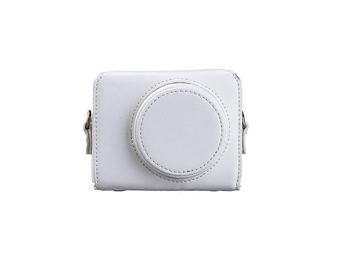 Estuche portátil de cuero sintético para cámara compatible con Sony Zv1, funda protectora extraíble con correa, bolsa de almacenamiento magnética Facpoet