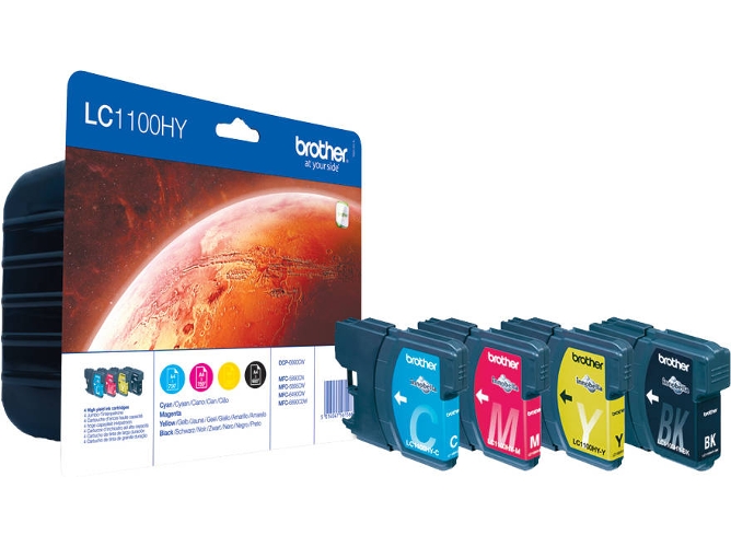 Cartucho de tinta BROTHER LC-1100HY - LC-1100HYVALBPDR