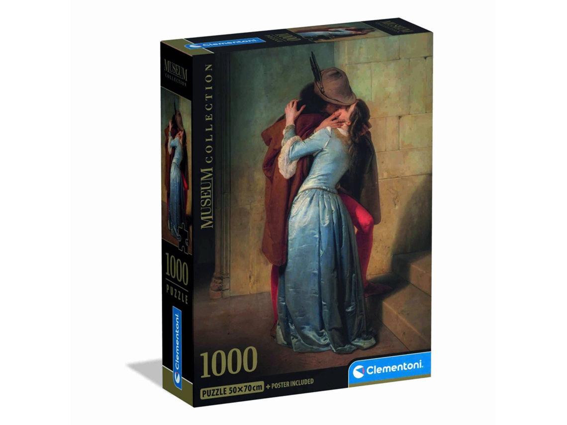 Museo del Rompecabezas Hayez El Beso 1000 Piezas Clementoni