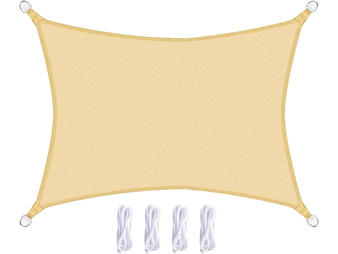 Vela De Sombra Impermeable 1,8 Pies, Protección Uv