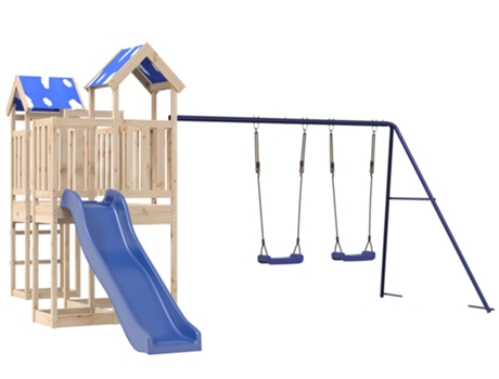 Parque Infantil De Exterior VIDAXL Marrón Madera