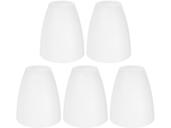 Lámpara De Mesa De Plástico Blanco De 5 Piezas