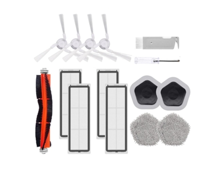 Acessórios de Aspirador Kit de piezas de 15 piezas para Dust Bot W10 y W10 Pro Filtro de cepillo lateral principal Paño de trapeador y trapeador H