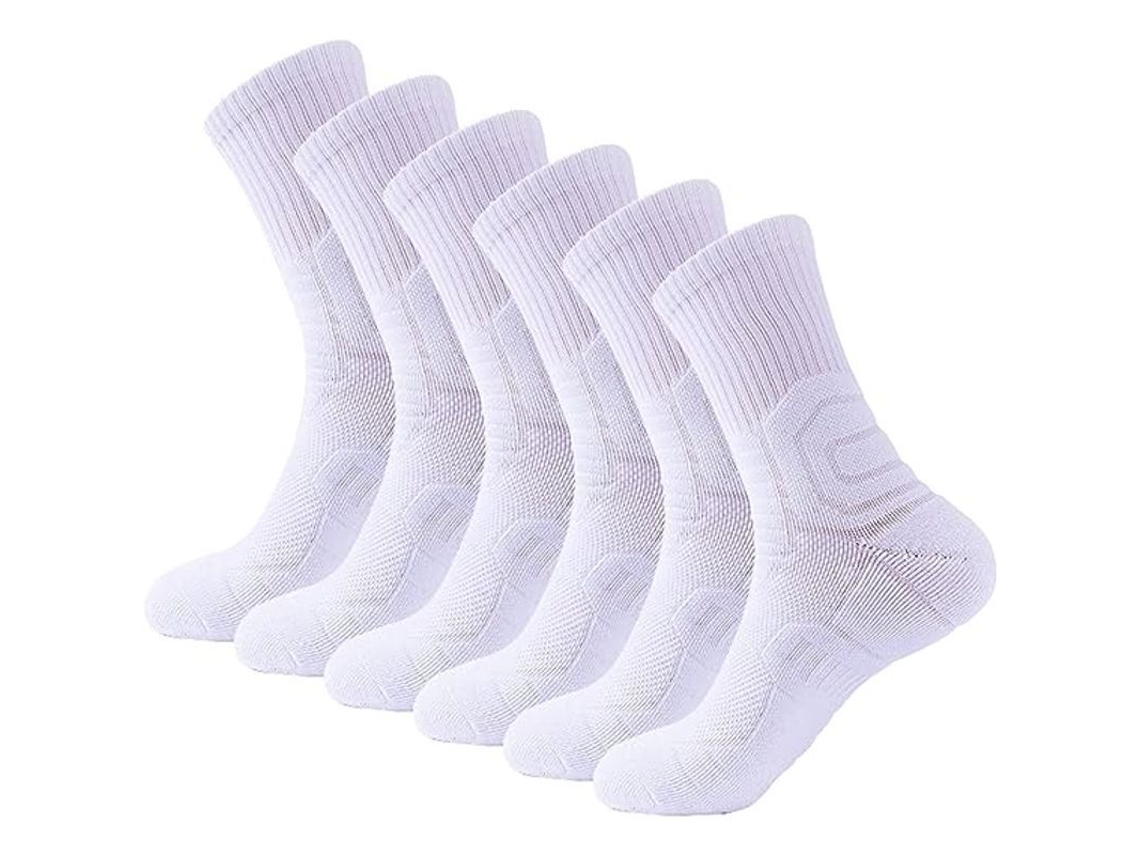 2026-medias Unisex Absorbentes Y Respirantes Para Correr, 6 Pares, Algodón, Para Todos Los Temporadas